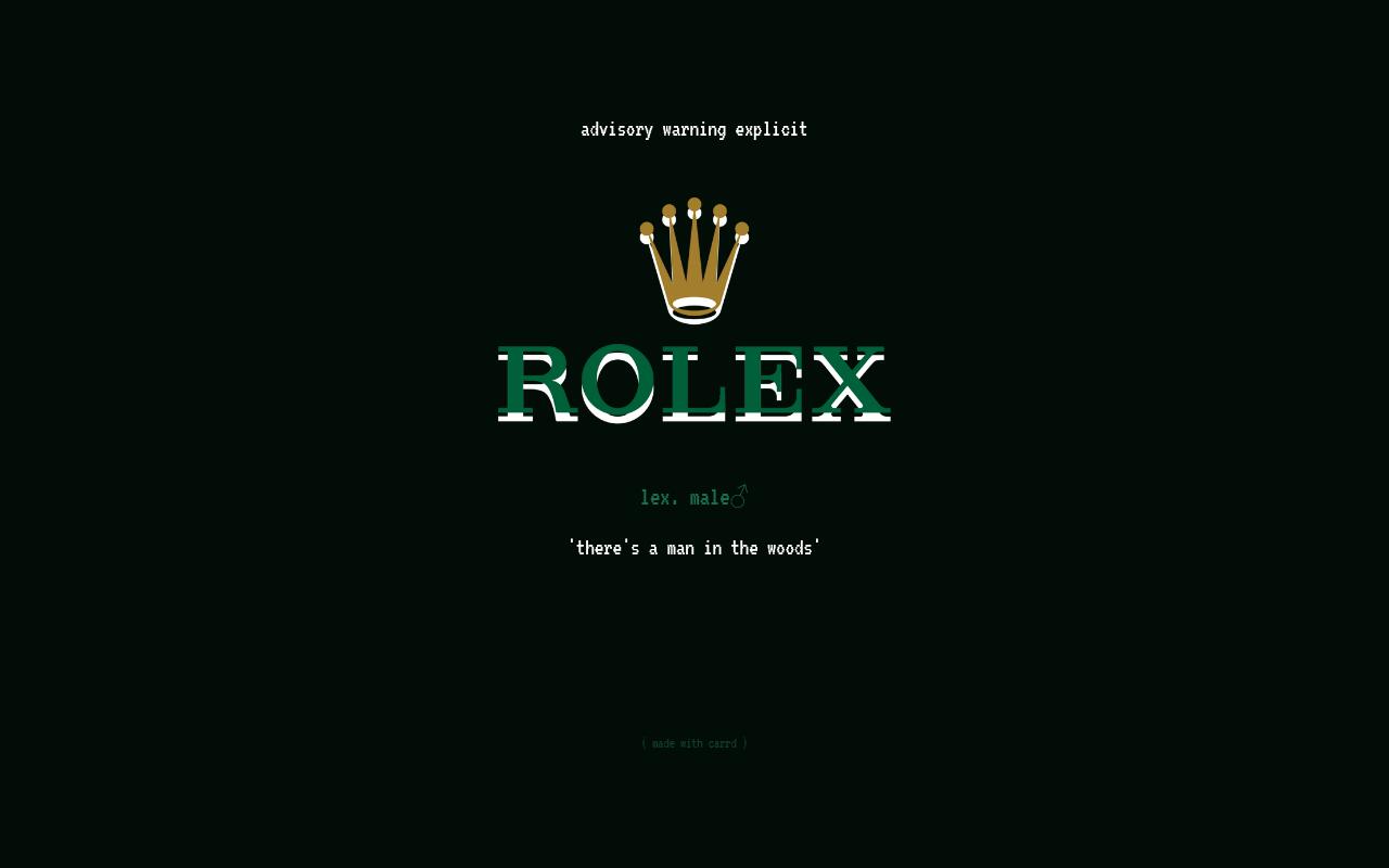 Carrd profile picture for @rolex